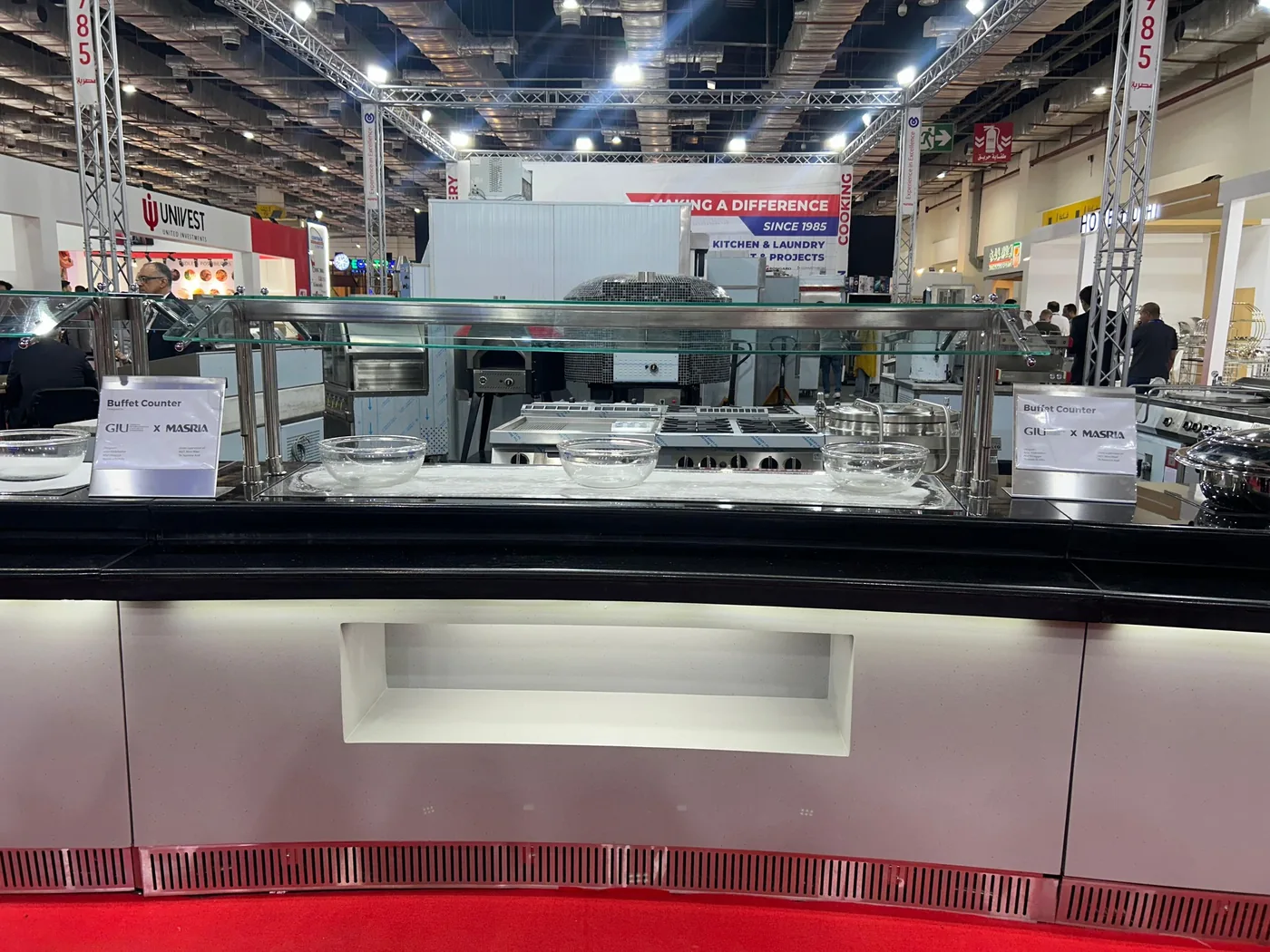Counter on display