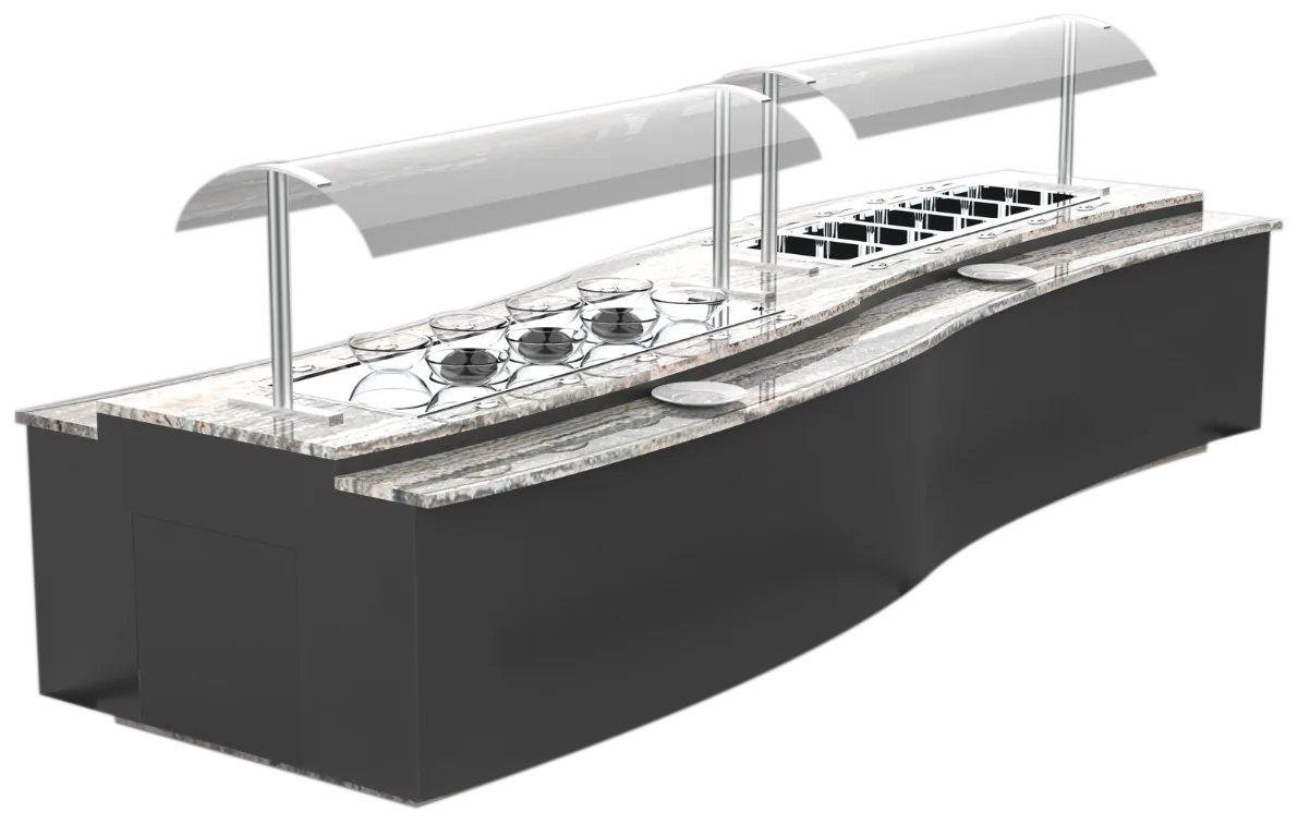 Buffet counter render