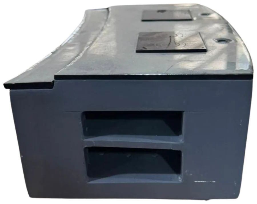 Counter end mockup with storage