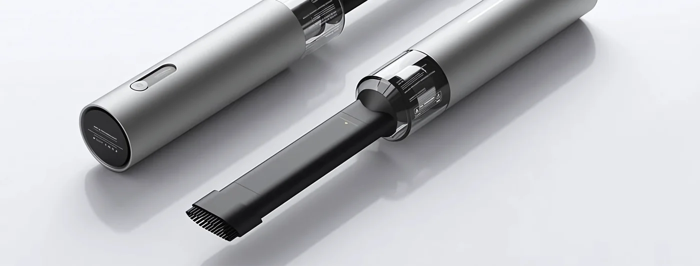 Moodboard — slim metal handheld vacuum