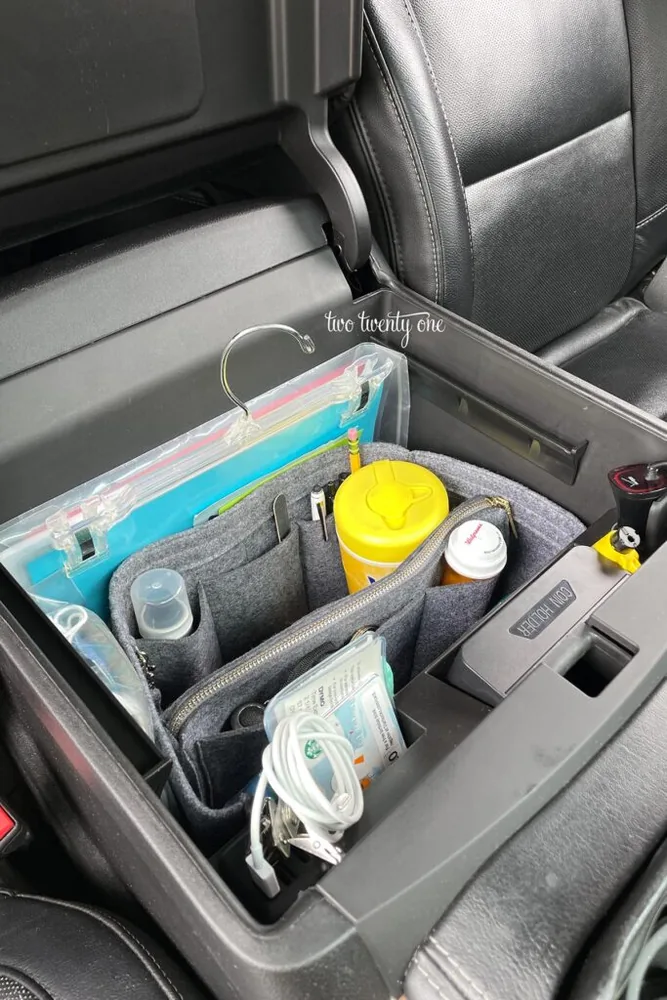 Cluttered car organiser