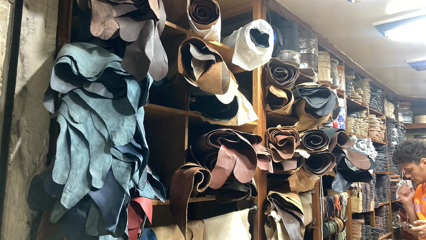 Leather offcuts